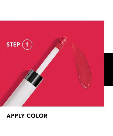 COVERGIRL Outlast All-Day Lip Color Set in Twilight Coffee - Long-Lasting Formula with Topcoat for All-Day Wear (2 Piece Set) - Buy Online on GoSupps.com