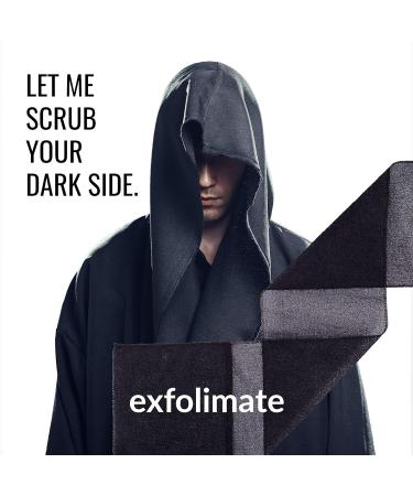 ExfoliMATE Magic Exfoliating Shower Cloth - Remove Dead Skin for Youthful Complexion (Black - Pocket 2.0) | International Shipping - Buy Online on GoSupps.com