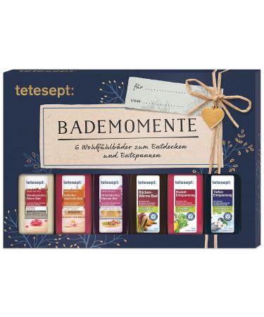 Tetesept Bathroom Gift Set - 6 Pack Bath Additives with Eucalyptus Oil | Aromatherapy Foam Bath & Essential Oils for Relaxation - Buy Online on GoSupps.com