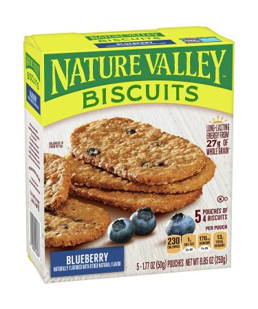 Nature Valley Blueberry Biscuits, 8.85 oz, 5 ct Blueberry 8.85 Ounce (Pack of 1)