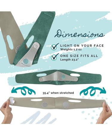 ReadyGoo Emerald Face Slimming Strap with Graphene | Double Chin Reducer & Jawline Shaper | Skin Toning Belt for Men & Women | Anti-Wrinkle Face Lift Solution - Buy Online on GoSupps.com