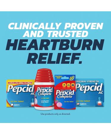 Pepcid AC Original Strength 10mg Famotidine - 90 ct - Heartburn Prevention & Relief - Buy Online on GoSupps.com