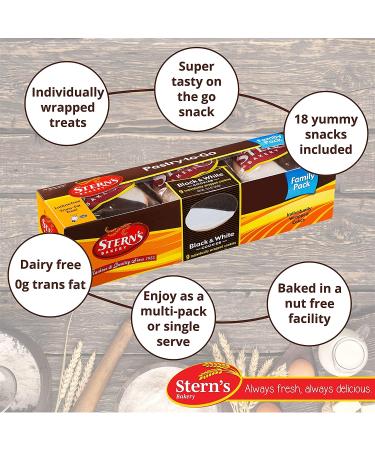 NY Style Black & White Cookies - Sterns Bakery | Natural & Delicious Snack Cakes | Kosher | Office Snack - Buy Online on GoSupps.com