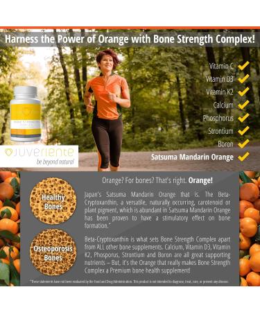 Juveriente Bone Strength Complex/A Dietary Therapy of a Japanese Traditional Fruit Packed with Vitamin C D3 K2 Calcium Phosphorus Food Grade Strontium and Boron / 90 Capsules for 30 Days - Buy Online on GoSupps.com