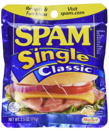SPAM Single, 2.5 Ounce Pouches (Pack of 6)