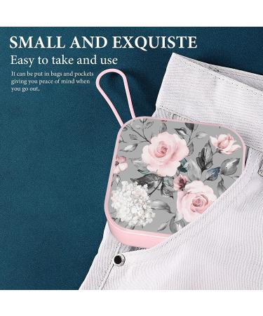 Hennaja Orthodontic Retainer Case - Denture, Mouth Guard, Aligner & Pill Case for Household, Office, Travel (1 Pack, Grey Rose) - Buy Online on GoSupps.com