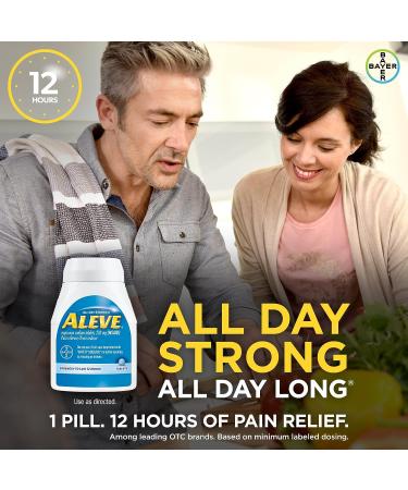 Aleve Tablets 220mg (NSAID) Pain Reliever/Fever Reducer - 24 Count Blue - Buy Online on GoSupps.com