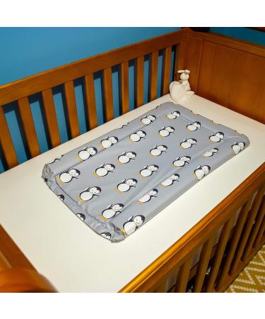 Callowesse Baby Changing Mat 79x47cm - Waterproof, Portable & Foldable - Grey Penguin Design - Buy Online on GoSupps.com