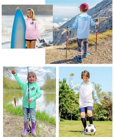 Roadbox Kids Sun Shirt UPF50+ Long Sleeve Hoodie - Light Blue X-Large - Buy Online on GoSupps.com