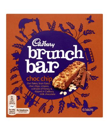 Barres Cadbury P pites De Chocolat Brunch (De 6X32G)