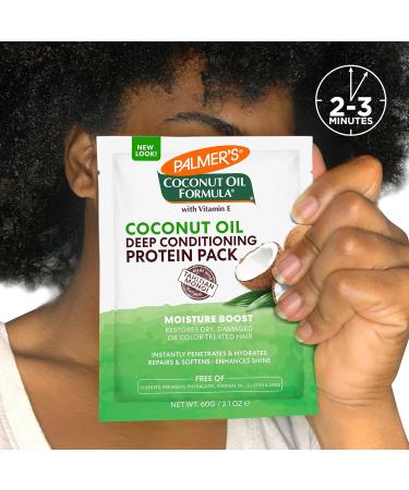 Palmer's Coconut Oil Formula Moisture Boost Protein Pack - Hair Treatment for Dry Damaged & Colored Hair 12 Pack (2.1 oz Each) | Shop Internationally - Buy Online on GoSupps.com