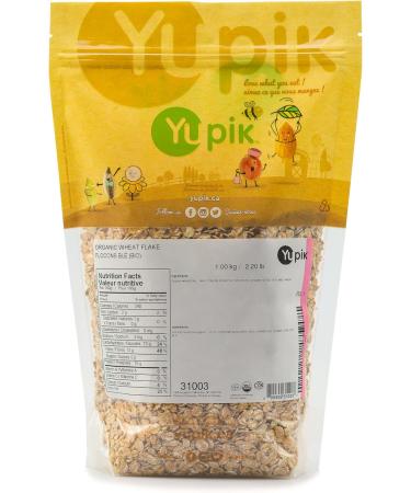 Yupik Organic Wheat Flakes 1 kg 6 Count Non-GMO Vegan Kosher Raw Flakes Steamed Rolled and Lightly Toasted Whole Wheat Salt-Free Oil-Free Source of Fiber Ideal for Baking & Cooking 6 kg - Buy Online on GoSupps.com