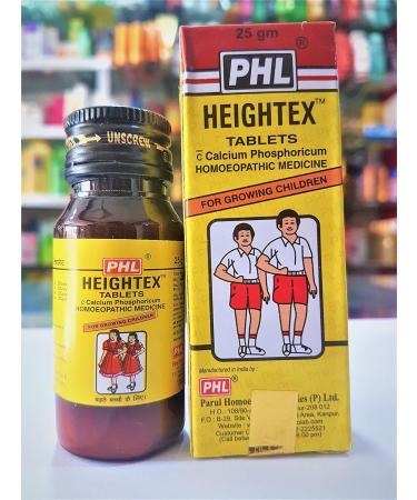 Heightex 25gm Tablets: Calcium Phosphoricum Homeopathic Medicine for Growing Children - Buy Online on GoSupps.com