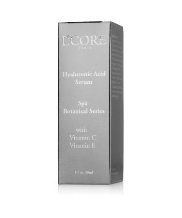 L Core Paris Hyaluronic Acid Serum with Vitamin C & E | Fast Absorbing Deep Hydration Acne & Wrinkle Relief | Tightens Skin | International Shipping Available - Buy Online on GoSupps.com