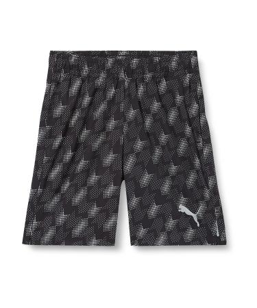 PUMA Boys Active Sports Woven AOP Shorts B Woven 140 Puma Black