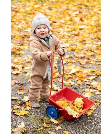 Disana Baby Jumpsuit | Onesie 86/92 cm Bordeaux - Organic Merino Wool - Buy Online on GoSupps.com