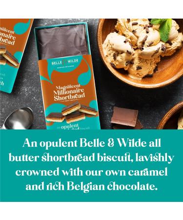 Belle & Wilde Magnificent Millionaire Shortbread | Handcut with No Preservatives I Suitable For Vegetarians Coeliac-friendly & 100% Gluten Free - Buy Online on GoSupps.com
