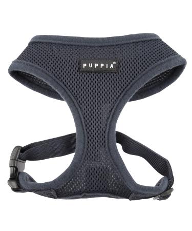 Puppia dog harness for small and medium -sized dogs - super soft in many colors - also used as a puppy dishes -Atani train harness for dogs gray XXL XXL gray