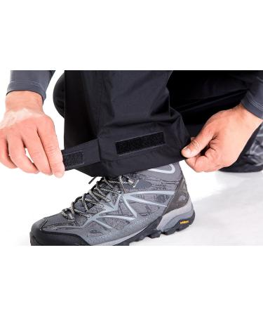 Men's Waterproof Insulated Ski Pants | Elastic Waist | Zipper Pockets | Black-1 | Size Medium/31 - Buy Online on GoSupps.com