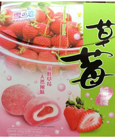 2 x 10.5 Yuki & Love Japanese Rice Cake MOCHI STRAWBERRY - Buy Online on GoSupps.com