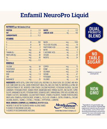 Enfamil NeuroPro Baby Formula 32 Fl Oz - DHA, Iron, Prebiotics, Non-GMO | Brain & Immune Support - Buy Online on GoSupps.com