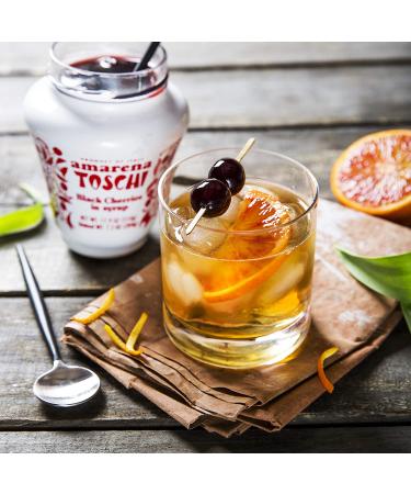 Toschi Amarena Cherries | 2 Pack | GMO-Free & Kosher | Ideal for Cocktails & Desserts | 8.8 oz - Buy Online on GoSupps.com