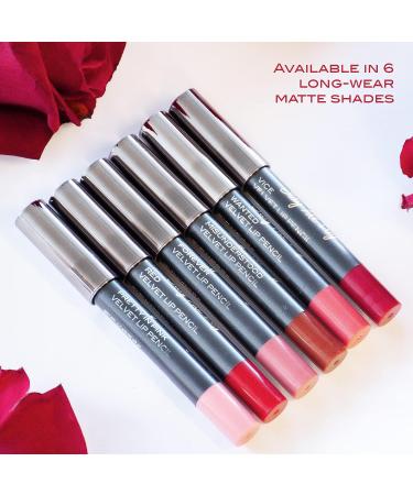 Mirabella Velvet Lip Pencil Vice - Stay All Day | Moisturizing & Long-Lasting Matte Lip Liner - Buy Online on GoSupps.com
