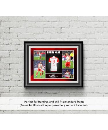 RJR PRINTS Harry Kane Signed A4 Montage Photo Bayern Munich Autograph Print | Perfect Football Gift - Buy Online on GoSupps.com
