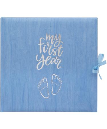 Baby's My First Year Record Log Book to Commemorate Birth Through Their First Year on Earth - Blue
