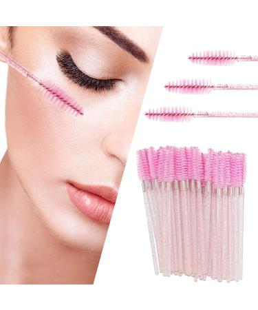 Profico 50-Piece Disposable Eyelash Brush Set - Pink Mascara Applicator & Extension Brushes for Flawless Application - Buy Online on GoSupps.com