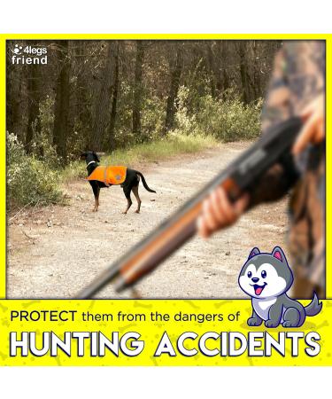 4Legriend Yellow Reflective Safety Vest for Dogs - 2 Pack Small | Keep Your Dog Visible & Safe from Cars & Hunting Accidents - Buy Online on GoSupps.com