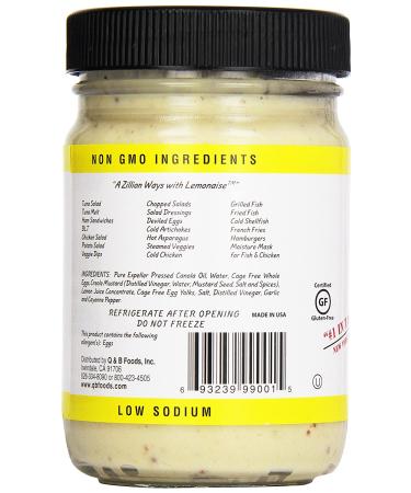 Lemonaise Zesty Citrus Mayo 12 oz - Ojai Cook Lemon 12 Fl Oz - Buy Online on GoSupps.com