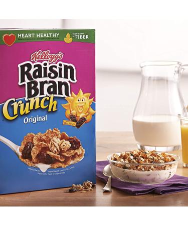 Kellogg's Raisin Bran Crunch Cereal - Original, 43.3 oz | Good Source of Fiber - Buy Online on GoSupps.com