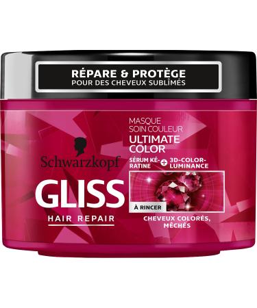 Schwarzkopf - Gliss - Hair Repair Ultimate Color Hair Mask Colored/Highlighted Hair 200 ml Jar - Pack of 3