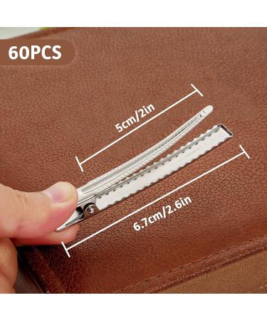 JJQHYC 60 Pack DIY Crocodile Hair Clips - 66mm Metal Hair Clips for Women | International Shipping - Buy Online on GoSupps.com