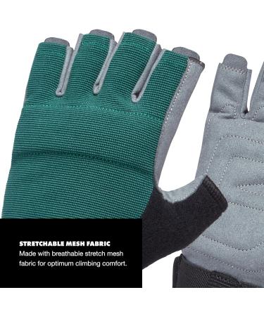 Black Diamond Women's W Crag Half Finger Gloves - Raging Sea | Premium Climbing Gear for Ultimate Grip & Comfort | Shop Internationally - Buy Online on GoSupps.com
