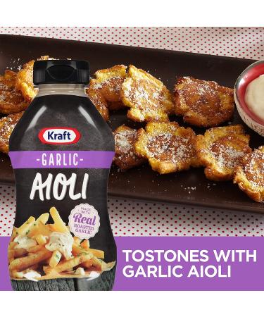 J.L. Kraft Garlic Aioli with Roasted Garlic 12 fl oz - Creamy Garlic Parmesan Sauce - Buy Online on GoSupps.com