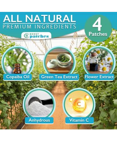 Boost Recovery Patches (4 Pack) | Plant-Based Wellness Support | Non-Toxic & Latex-Free | Made in USA - Buy Online on GoSupps.com