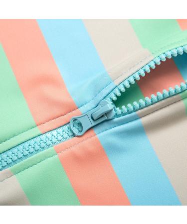 Bonverano Baby Boys Swimsuit/Sunsuit UPF 50+ Sun Protection with Sun Hat - 18 Months (Blue Stripes) - Buy Online on GoSupps.com