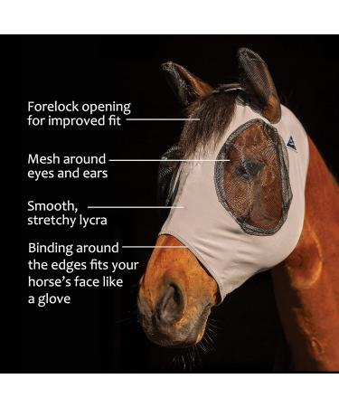 Professional's Choice Fly Mask - Comfortable Fit for Ponies | Grey Pony Fly Protection - Buy Online on GoSupps.com