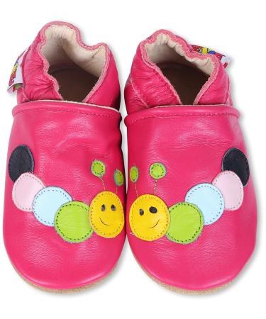 SHADOW DANCE UK Baby Shoes Toddler Shoes with Soft Sole Baby Boy Shoes - Baby Girl Shoes New Born Leather Kids Winter Booties 06 Catapiller 18-24 Months
