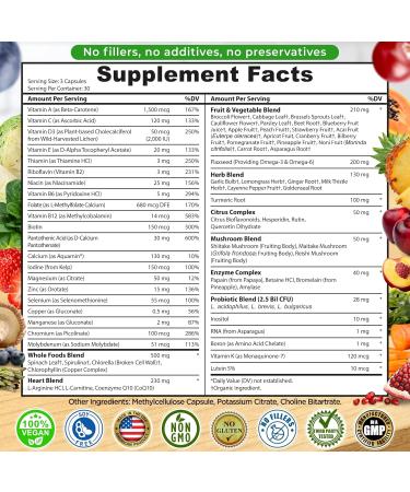 Immune & Daily Wellness Support Bundle for Women & Men Liposomal Vitamin C 1500mg + Vegan Whole Food Multivitamin No Iron + Liposomal Glutathione 500mg Vegan Non-GMO Clean Daily Wellness Support - Buy Online on GoSupps.com