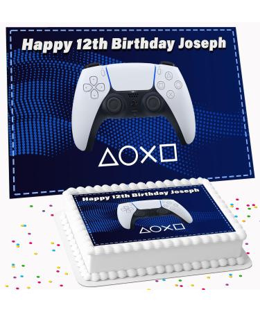 GAMES CONSOLE GAMING PERSONALISED ICING EDIBLE COSTCO CAKE TOPPER R1-S09 - Buy Online on GoSupps.com