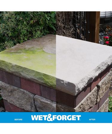 Wet & Forget 128oz Outdoor Cleaner Concentrate - Moss, Mold, Mildew & Algae Stain Remover - Buy Online on GoSupps.com