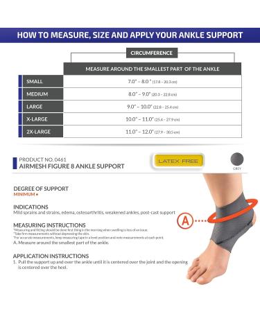 Champion Ankle Brace with Figure 8 Straps | Adjustable Support | Airmesh Fabric | Large | International Shipping Available - Buy Online on GoSupps.com
