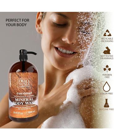Buy Dead Sea Collection Coconut Body Wash - 33.8 fl. oz | Nourishing Cleanser for Men & Women | International Shipping Available - Buy Online on GoSupps.com
