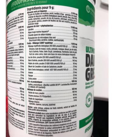 North Coast Naturals Ultimate Daily Greens | Superfood blend of superfruits land and sea greens - 270 g - Sweet Iced Tea Sweet Iced Tea 270 g (Pack of 1) - Buy Online on GoSupps.com