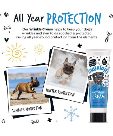 BUGALUGS Wrinkle paste for Bulldogs French Bulldogs wrinkly dogs & cats. For itchy wrinkle folds tear stains & tail pockets anti-itch & itchy dog skin relief. Great itch remedies for dogs 75g - Buy Online on GoSupps.com