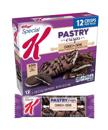 Kellogg's Special K Pastry Crisps  Breakfast Bars  100 Calorie Snacks  Cookies 'N' Creme  5.28oz Box (12 Crisps) - Buy Online on GoSupps.com