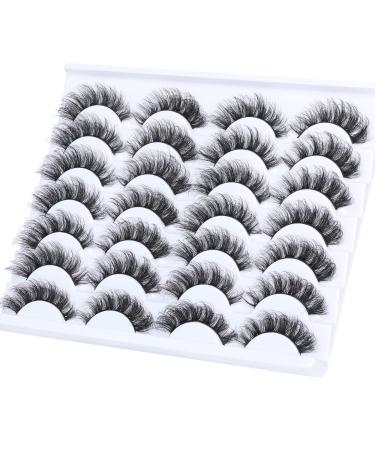 False Eyelashes Natural Look Fluffy Soft 14 Pairs Mink Lashes Pack